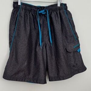 Speedo Light Weight Shorts with Teal Highlights